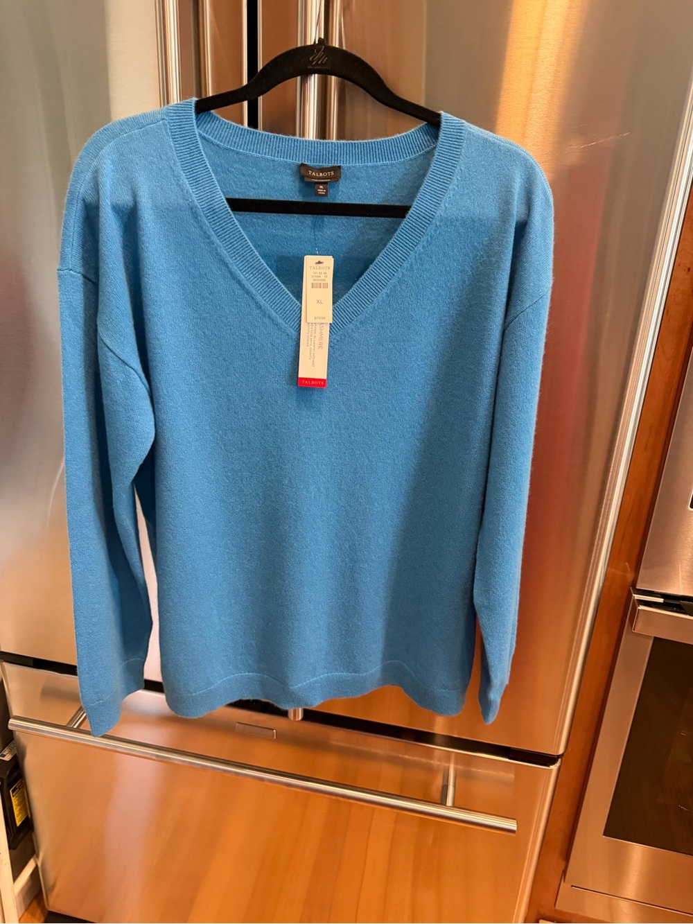 Talbots Women's V-Neck Sweater in Sky Blue